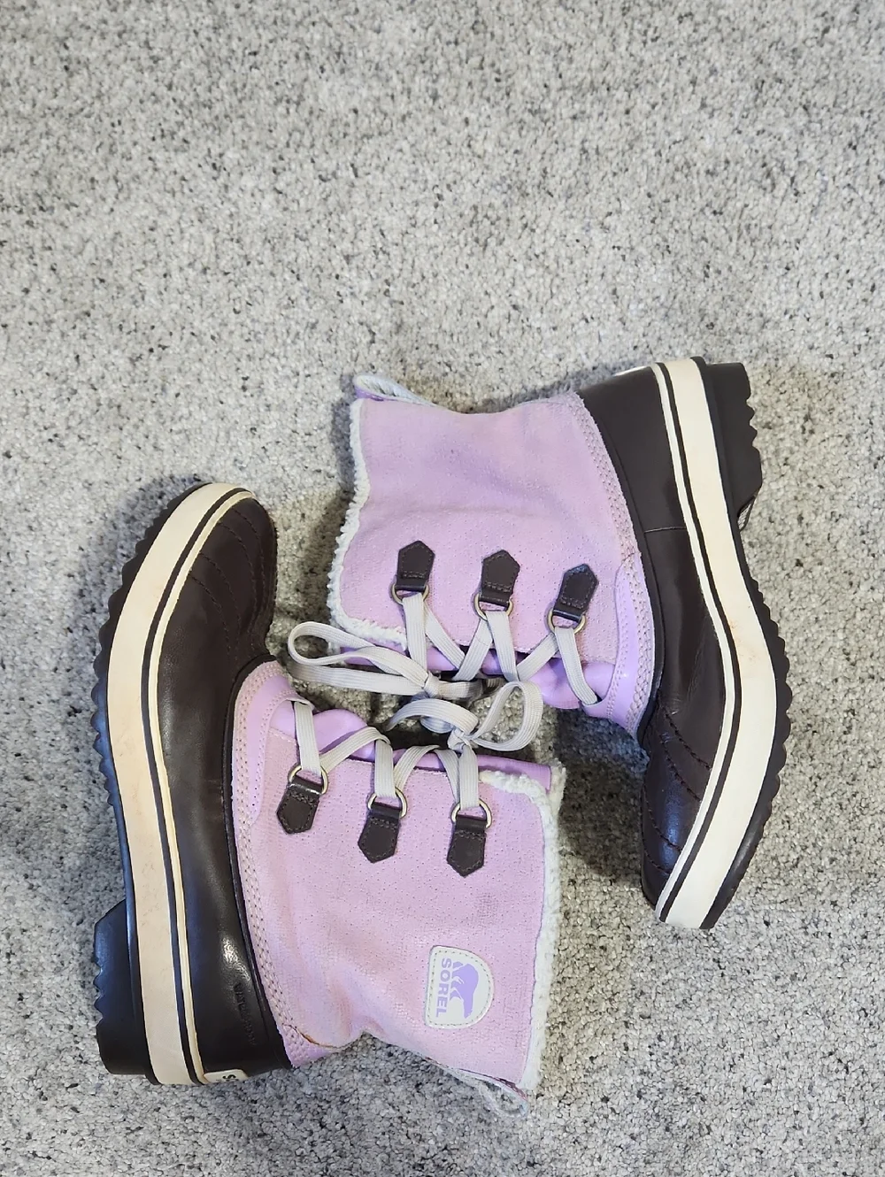 Sorel Tivoli II Waterproof Boots Purple/Brown Women's Size 7